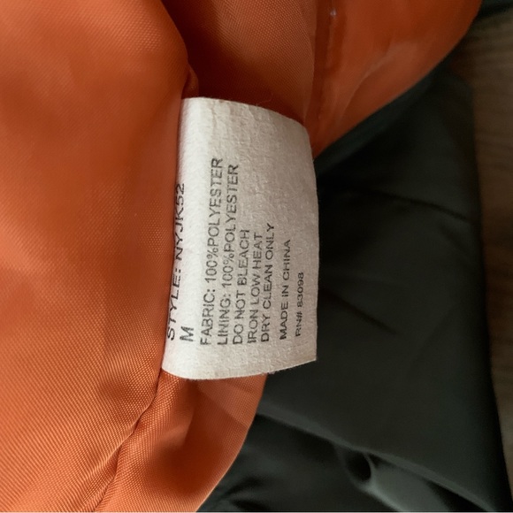 Ci Sono Olive Green Patches Women's Flight Bomber Jacket Size Medium - Picture 6 of 12